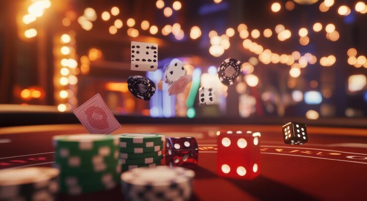 Live dealer conducting Wild Fireworks round in multi-camera studio